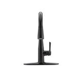 Delta Essa Matte Black Single-Handle Pull-Down Kitchen Faucet with Deck Plate