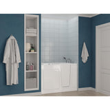 Safe Premier 52.3 in. x 60 in. x 30 in. Right Drain Walk-in Air and Whirlpool Bathtub in White - Super Arbor