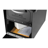 Oasis Jr. Elite Black Post-Mount Locking Mailbox - Super Arbor