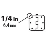 3-1/2 in. x 1/4 in. Radius Oil-Rubbed Bronze Door Hinge Value Pack (12-Pack)