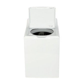 GE 4.5 cu. ft. High-Efficiency White Top Load Washing Machine with Stainless Steel Basket, GTW465ASNWW