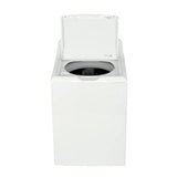 GE 4.5 cu. ft. High-Efficiency White Top Load Washing Machine with Stainless Steel Basket, GTW465ASNWW