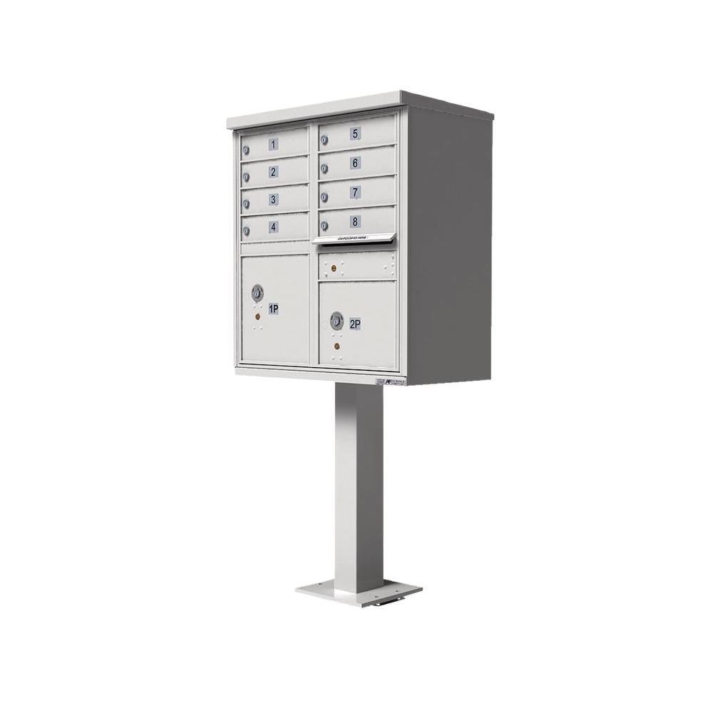 16-Mailboxes 1-Outgoing Mail Compartment 2-Parcel Lockers Pedestal Mount Cluster Box Unit - Super Arbor