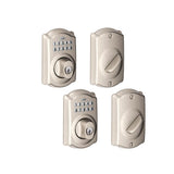 Camelot Satin Nickel Keypad Electronic Door Lock Deadbolt - Super Arbor