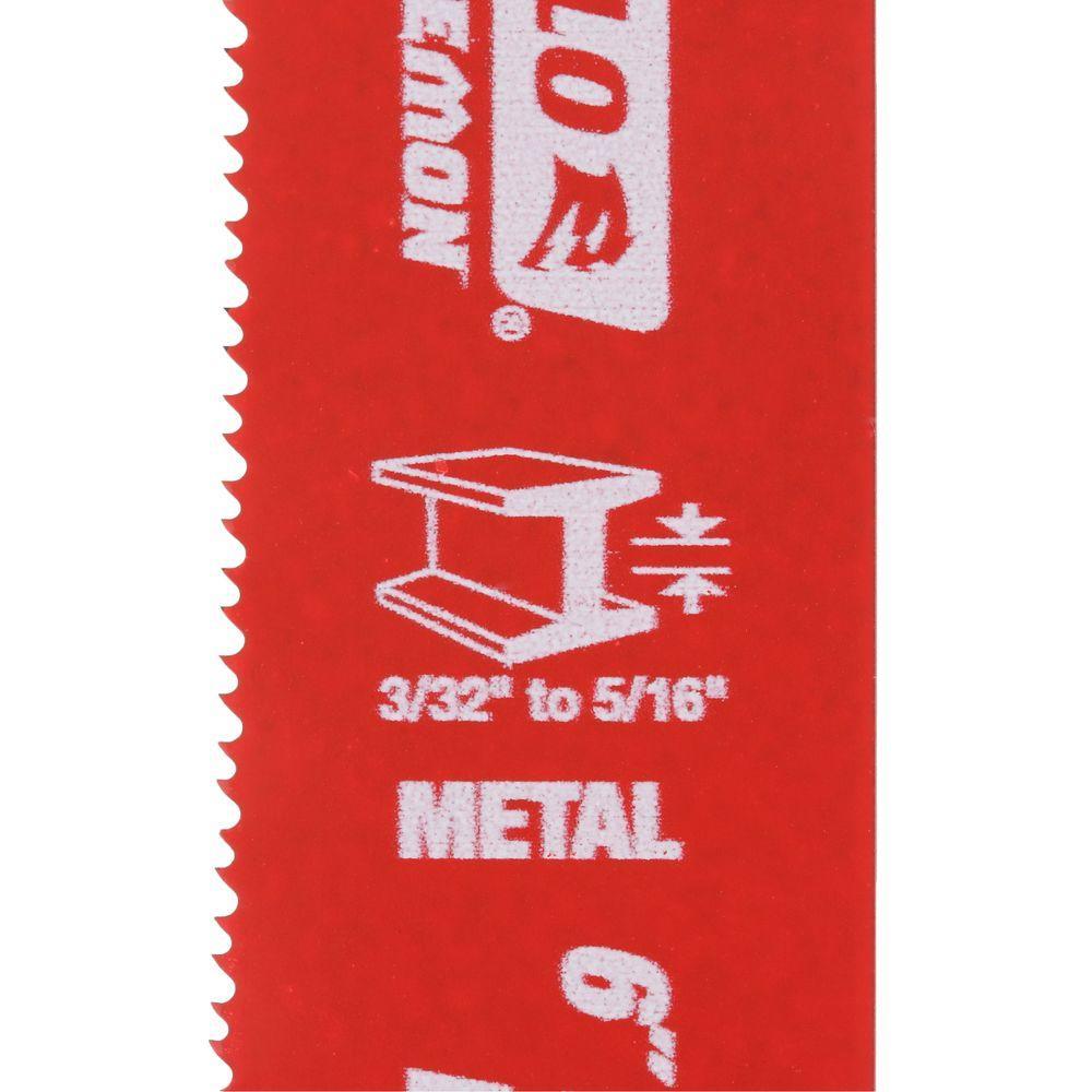 6 in. 14/18 TPI Steel Demon Medium Metal Cutting Reciprocating Saw Blade (5-Pack) - Super Arbor