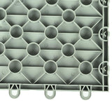 Greatmats Court Floor Flat Top Light Gray 12-1/8 in. x 12-1/8 in. x 5/8 in. Interlocking Modular Floor Tile (Case of 24)