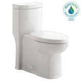 Boulevard Siphonic Tall Height 1-Piece Dual Flush Elongated Toilet in White, Seat Included - Super Arbor