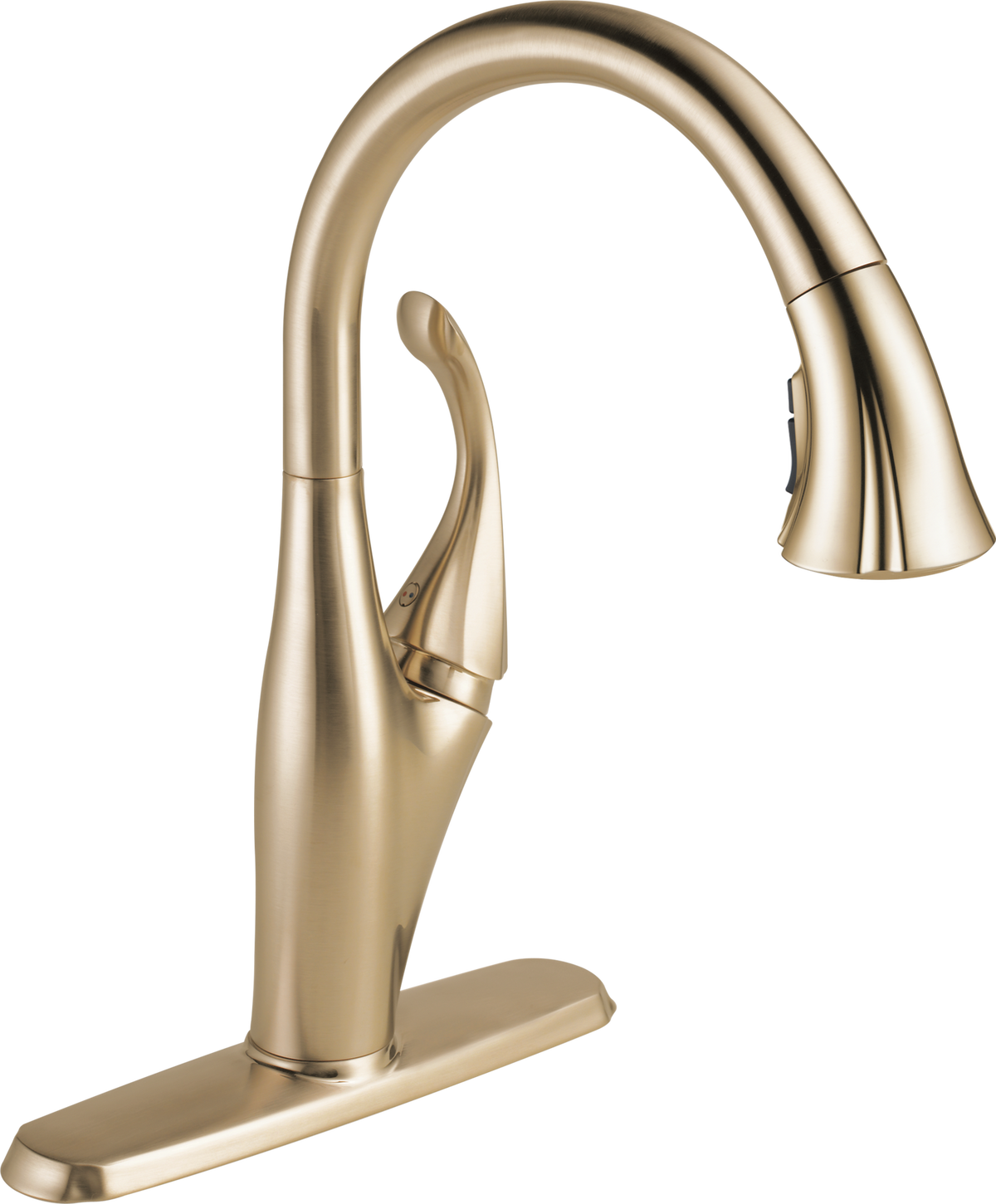 Delta Addison Single-Handle Pull-Down Kitchen Faucet with MagnaTite Docking, Champagne Bronze (Model 9192-CZ-DST)
