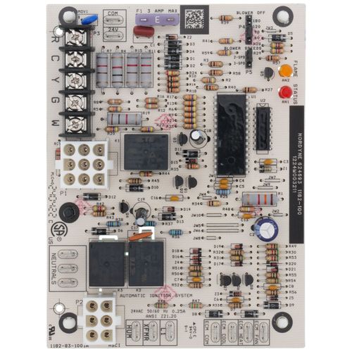 Nordyne 919943 control board - front view (Type: Control Board; Product Type: Control Board)
