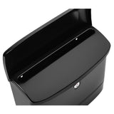 Princeton Locking Wall Mount Mailbox Black - Super Arbor