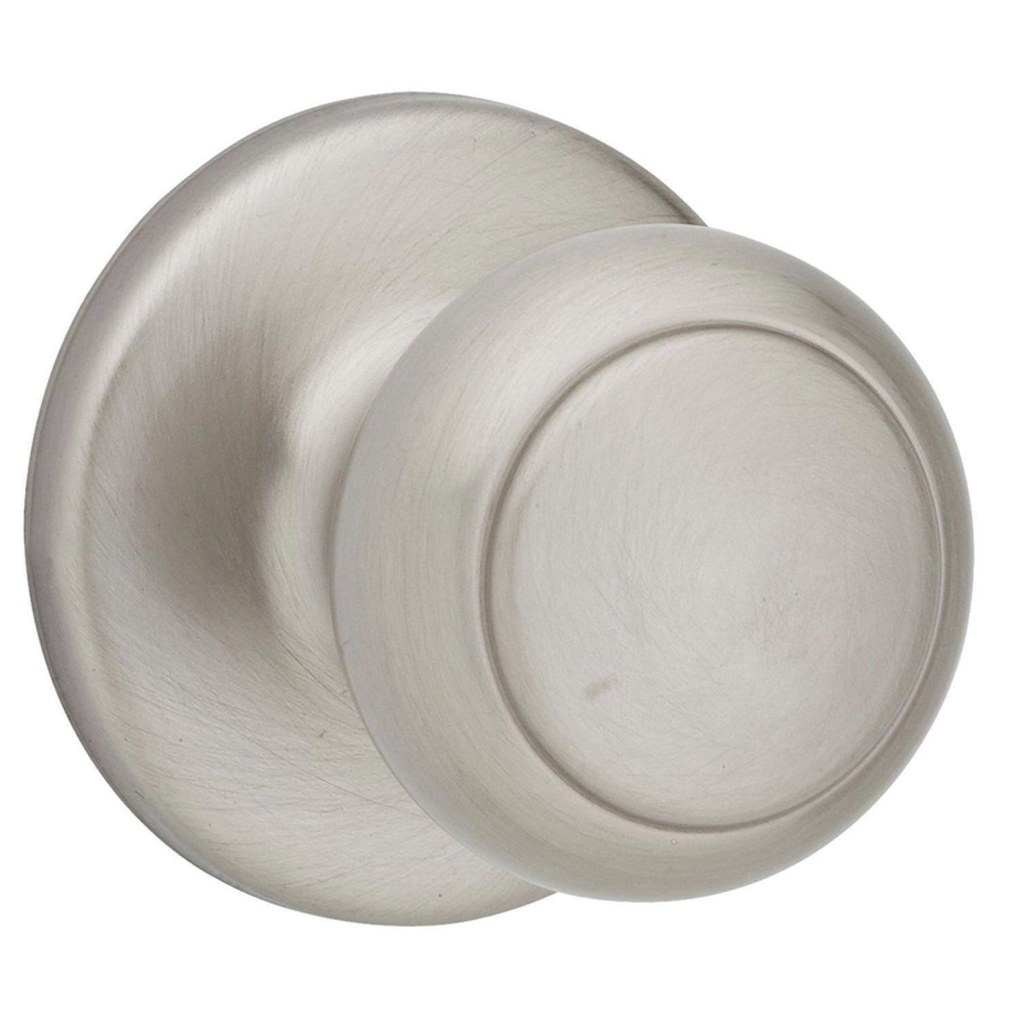 Kwikset Cove Satin Nickel Passage Door Knob, Right or Left Handed