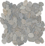 Emser Flat Venetian Pebble 11-Pack Ivory Natural Stone Border Tile (12-in x 12-in)