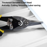 Straight-Cut Left-Cut and Right-Cut Aviation Tin Snip Set (3-Pieces) - Super Arbor