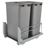 Rev-A-Shelf 50-Quart Plastic Soft Close Pull Out Trash Can
