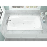 Coral 5 ft. Rectangular Drop-in Whirlpool Bathtub in White - Super Arbor