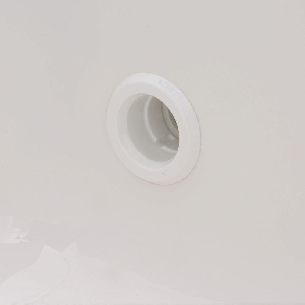 Tea-for-Two 5 ft. Whirlpool Tub with Reversible Drain in White - Super Arbor