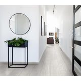 Style Selections Leonia Silver Porcelain Bullnose Tile (3-in x 12-in)