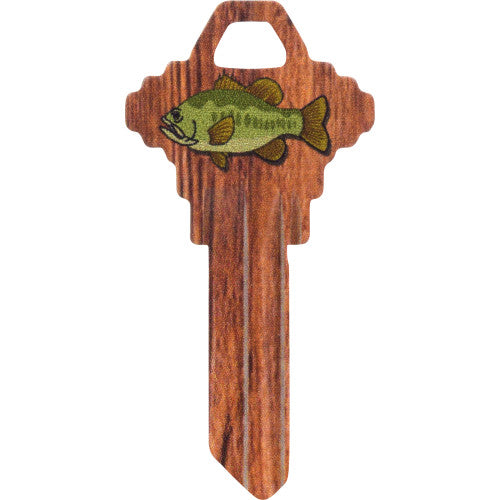 Hillman Wackey Flames House/Office Universal Key Blank Single