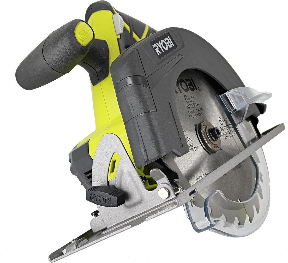 RYOBI 18-Volt ONE+ Cordless 6-1/2 in. Circular Saw with Lithium-Ion 2.0 Ah Battery and Dual Chemistry IntelliPort Charger