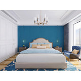TrafficMASTER Blue Fabric 18 in. x 18 in. Luxury Vinyl Tile Peel And Stick Wall (18 sq. ft. / Case)