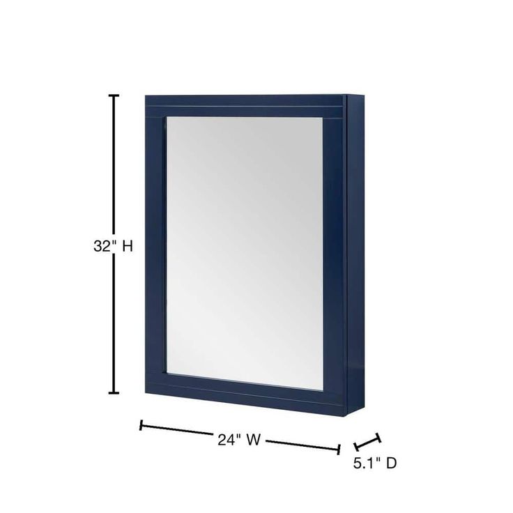 Home Decorators Collection Sturgess 24 in. W x 32 in. H Rectangular Medicine Cabinet with Mirror