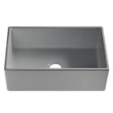 Bradstreet II Farmhouse/Apron-Front Fireclay 30 in. Single Bowl Kitchen Sink in Crisp White - Super Arbor
