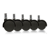 2 in. Office Chair Caster Wheel (Set of 5)