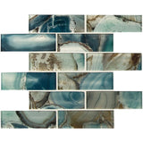 MSI Night Sky Subway 11.81 in. x 11.81 in. x 8mm Textured Glass Mesh-Mounted Mosaic Tile (9.7 sq. ft./Case)