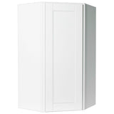Shaker Assembled 24x30x12 in. Diagonal Corner Wall Kitchen Cabinet in Satin White