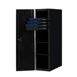 19 in. 3-Drawer Side Locker Tool Chest in Black with Blue Trim - Super Arbor
