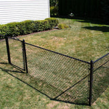 Everbilt 48 in. x 50 ft. 9-Gauge Galvanized Steel Black Chain Link Fence Fabric