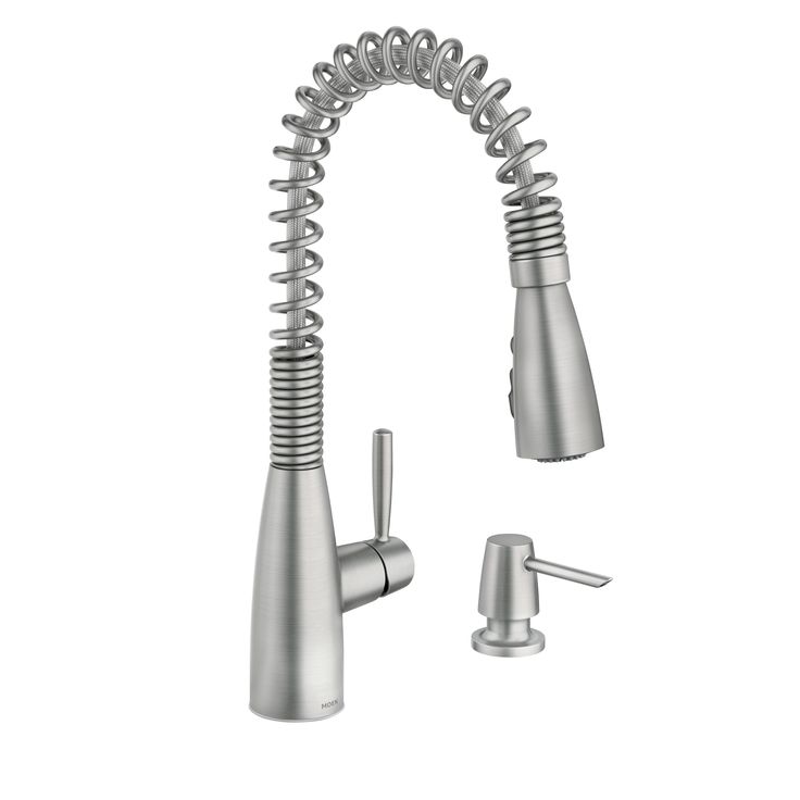 Springvale Single-Handle Pull-Down Sprayer Kitchen Faucet with Reflex and Power Boost in Matte Black