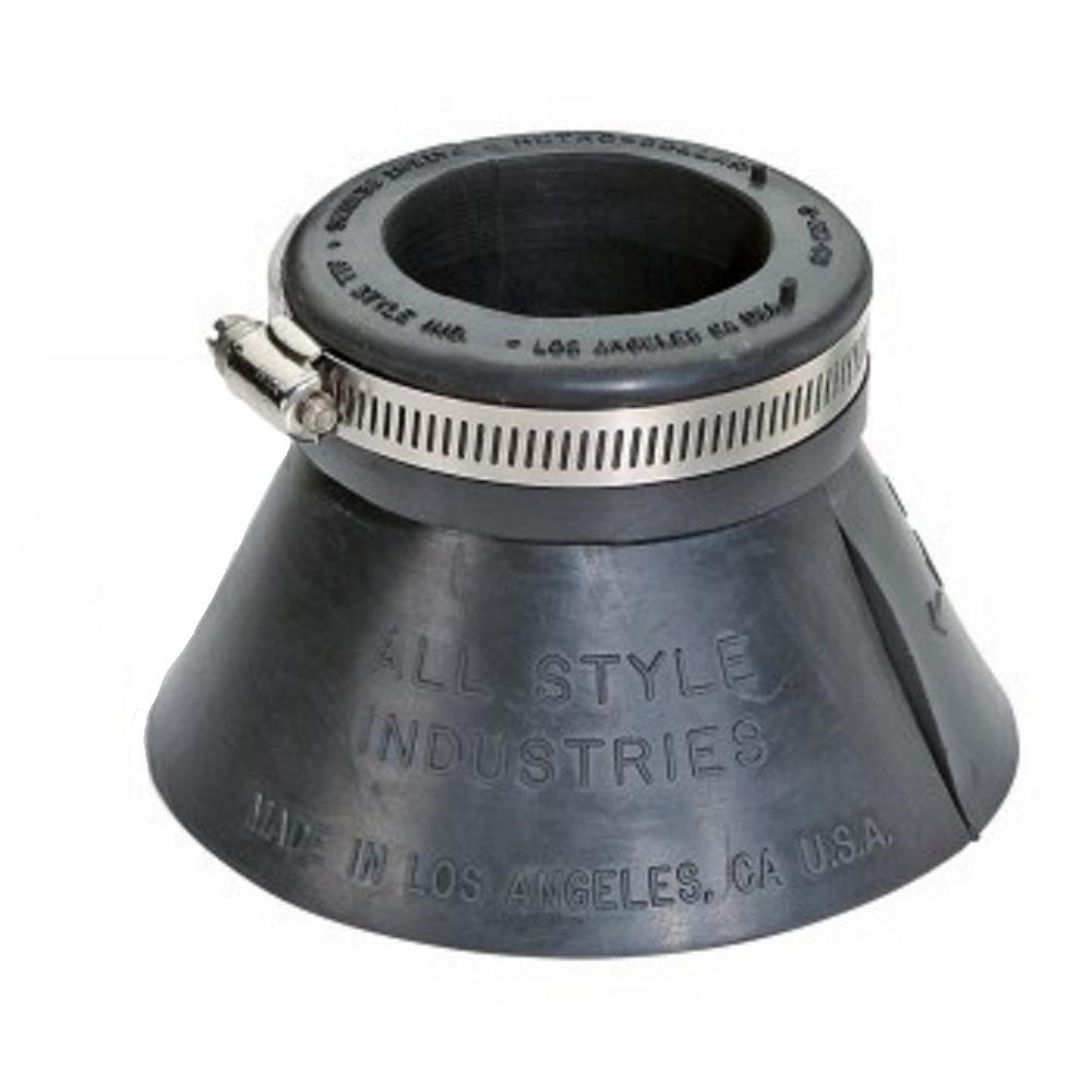 All Style Small Retro-Split Storm Collar Umbrella Flashing for Nominal Pipe Size 2 in. Dia (2.375 in. O.D.) Round Pipe - Super Arbor
