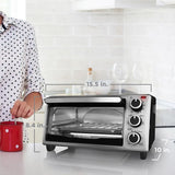 4-Slice Stainless Steel Toaster Oven