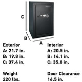 T0-331 6.0 cu ft Security Safe with Digital Keypad - Super Arbor