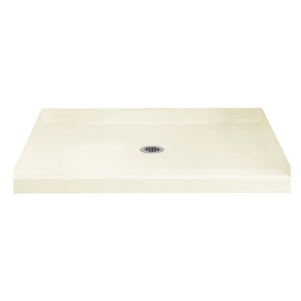 Accord 60 in. x 36 in. Single Threshold Shower Base with Center Drain in White - Super Arbor