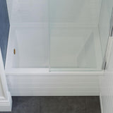 Voltaire 48 in. x 32 in. Acrylic Rectangular Drop-in Left-Hand Drain Bathtub in Glossy White - Super Arbor