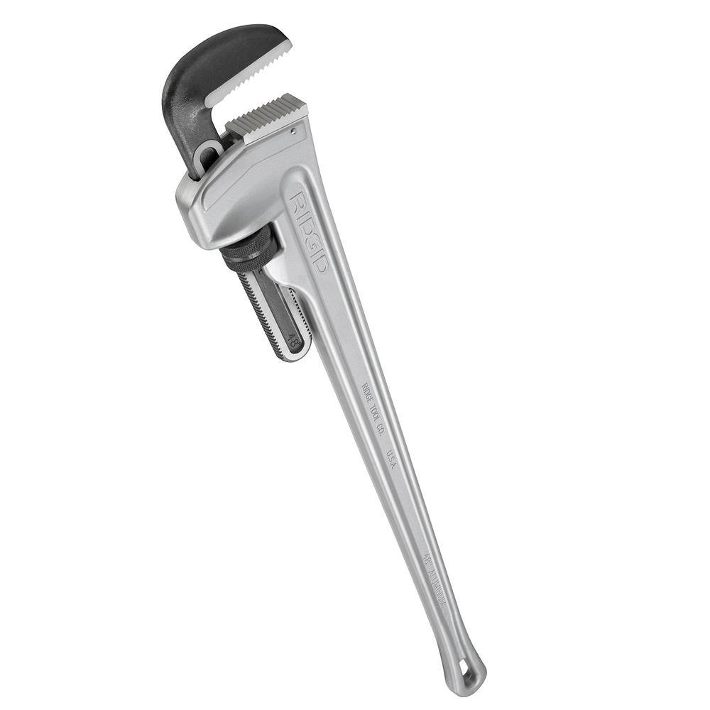 48 in. Model 848 Aluminum Straight Pipe Wrench - Super Arbor