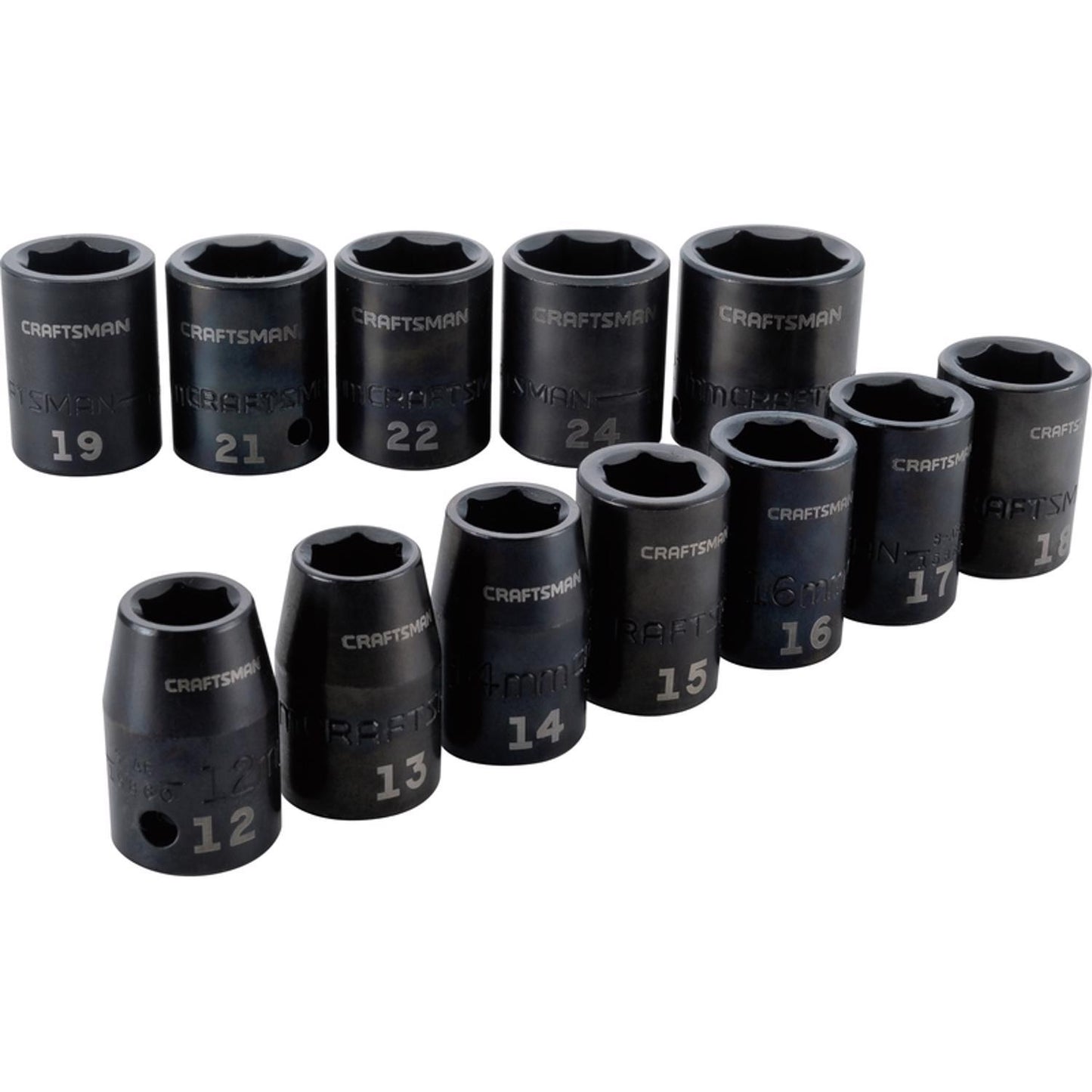 Craftsman Metric 6 Point Socket Set, 12 pc