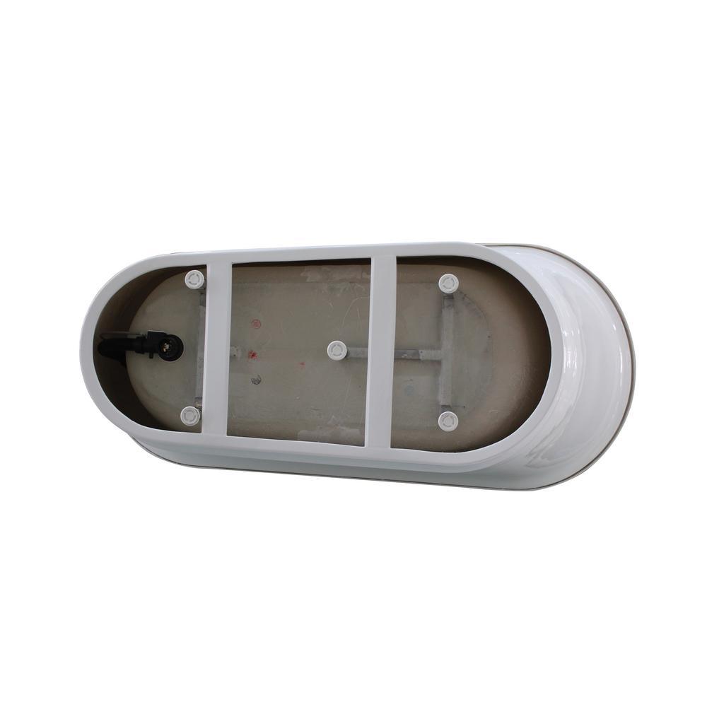 Cannes 67 in. Acrylic Flatbottom Freestanding Bathtub in White - Super Arbor