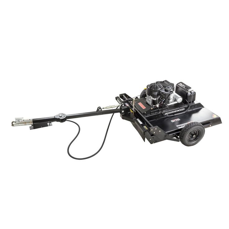 Swisher Commercial Pro 44 in. 14.5-HP 12-Volt Kawasaki Pull-Behind Rough-Cut Lawn Mower Trail Cutter