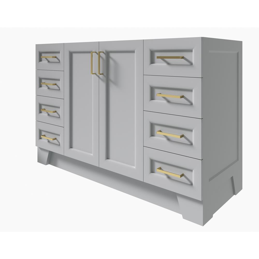 Taylor 54 in. W Vanity Cabinet Only in Grey - Super Arbor