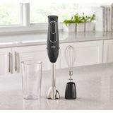 MultiQuick 5 MQ505 2-Speed Black Immersion Blender with Beaker and Whisk