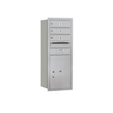 3700 Horizontal Series 3-Compartment with 1-Parcel Locker Recessed Mount Mailbox - Super Arbor