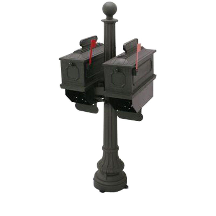 1812 Port Angeles 65 in. Plastic Mailbox with Post - Super Arbor