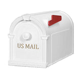 Postal Pro Post-Mount Hampton Mailbox in Bronze with Gold Lettering - Super Arbor