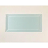 ABOLOS Frosted Elegance Blue Subway 3 in. x 6 in. Glossy Glass Subway Tile (1 sq. ft.)