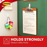 3 lbs. Medium Plastic Hooks (2-Hooks, 4-Strips) - Super Arbor