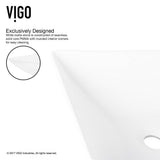 Hibiscus White Matte Stone Vessel Bathroom Sink and Linus Bathroom Vessel Faucet in Antique Rubbed Bronze w/ Pop up - Super Arbor