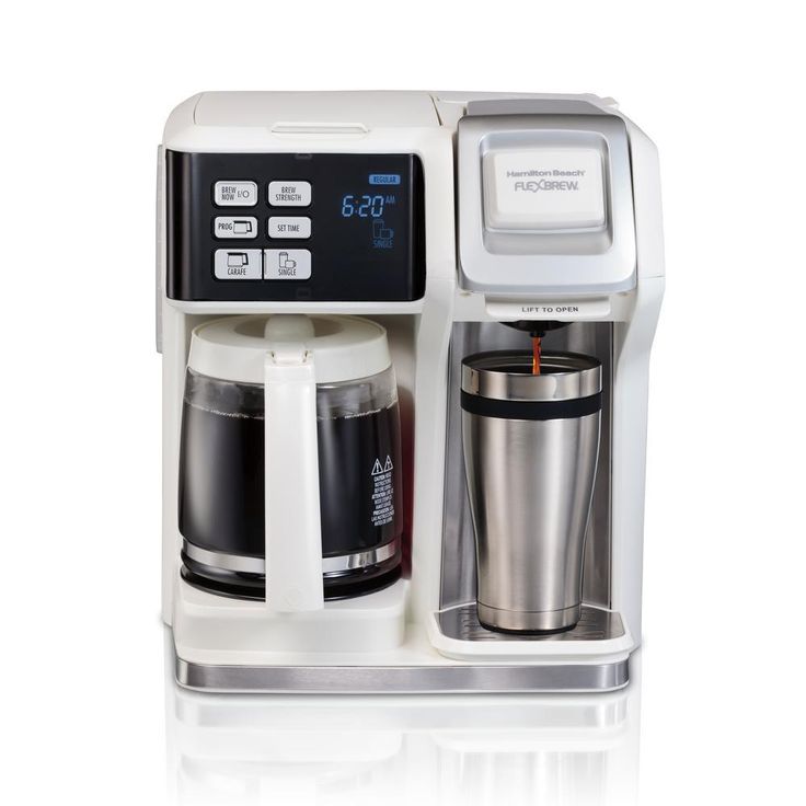12-Cup White FlexBrew 2-Way Coffee Maker